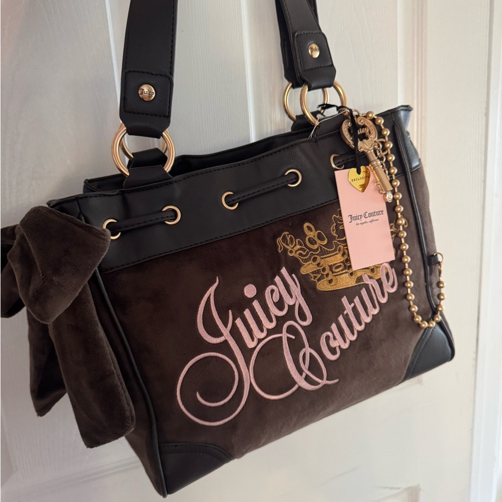 Juicy Couture - The Key to Juicy Tote - Chocolate and Pink